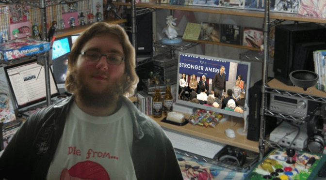 Jeb Bush receives ovation, from man in mother’s basement